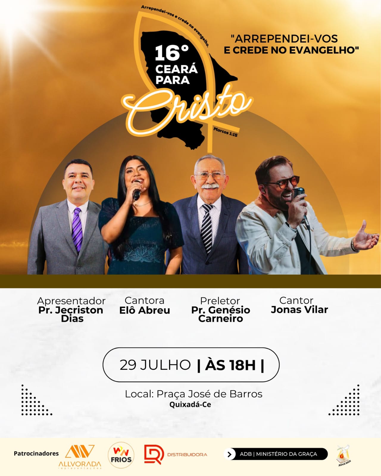 Quixadá Assembleia De Deus No Brasil Ministério Da Graça Promove Noite De Louvor E Adoração 